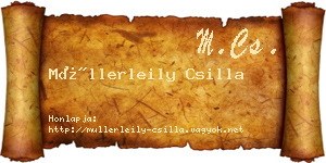 Müllerleily Csilla névjegykártya